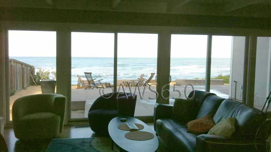 Andersen Permashield Patio Doors installed on the ocean in Moss Beach,Ca